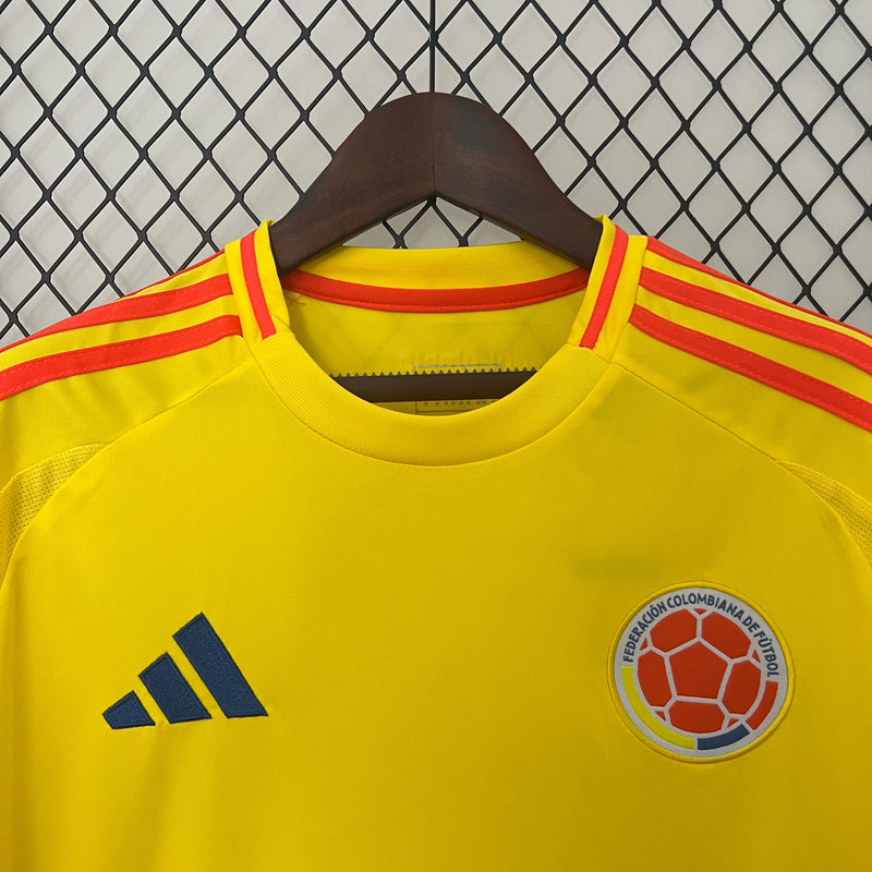 Camisa Seleção Colômbia Home 2024/25 - Adidas Torcedor Masculina - Amarela/Laranja