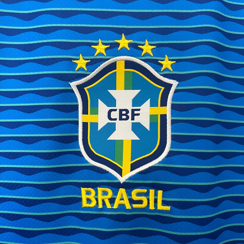 Camisa Seleção Brasil Away 2024/25 - Adidas Torcedor Masculina - Azul