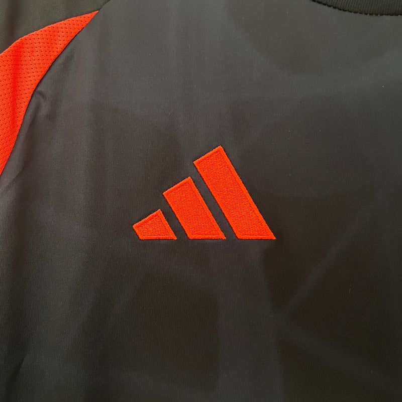 Camisa Seleção Colômbia Away 2024/25 - Adidas Torcedor Masculina - Preta/Laranja