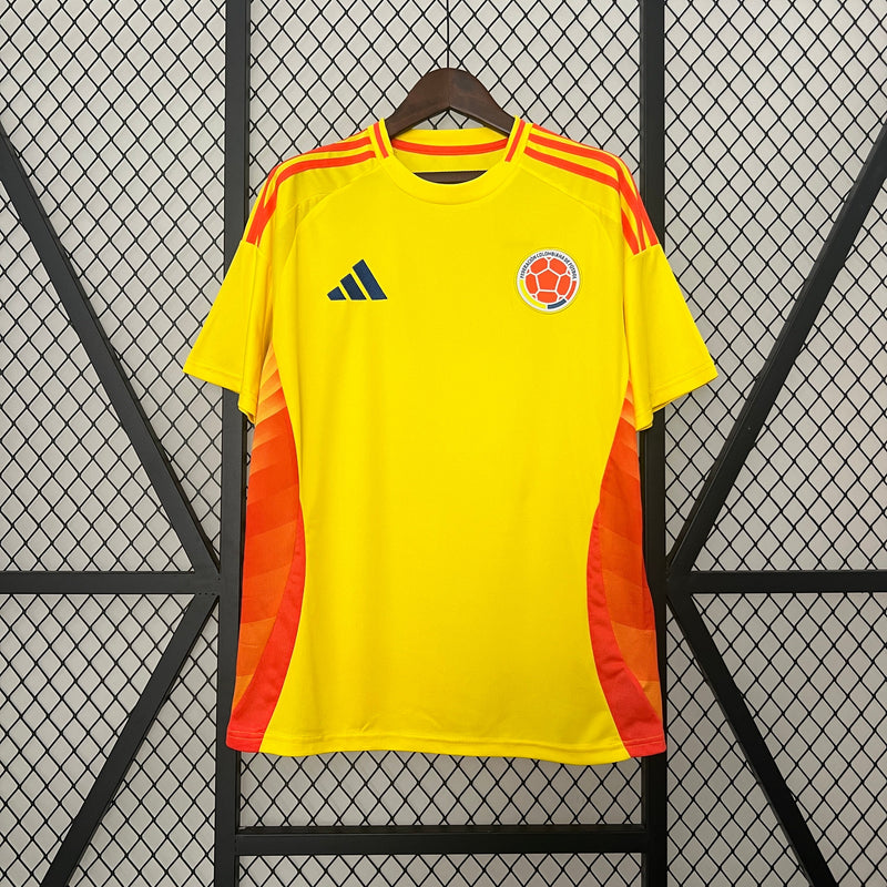 Camisa Seleção Colômbia Home 2024/25 - Adidas Torcedor Masculina - Amarela/Laranja