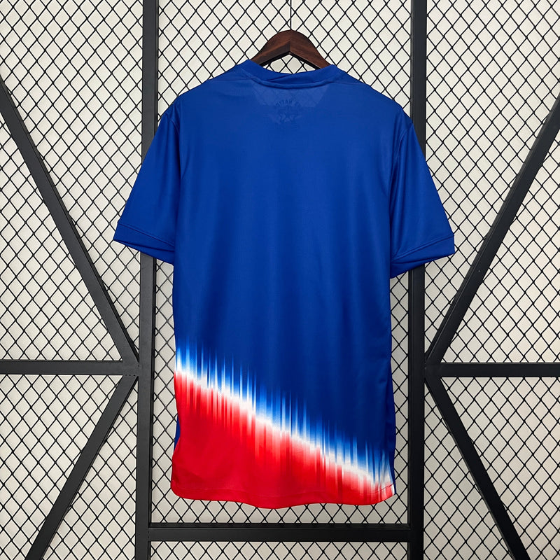 Camisa Seleção Estados Unidos Away 2024/25 - Nike Torcedor Masculina - Azul/Vermelha