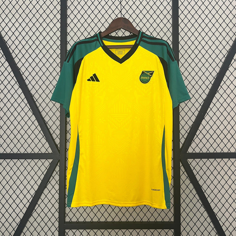 Camisa Seleção Jamaica Home 2024/25 - Adidas Torcedor Masculina - Amarela/Verde