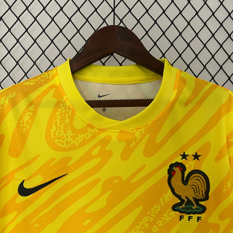 Camisa Seleção França Goleiro 2024/25 - Nike Torcedor Masculina - Amarela