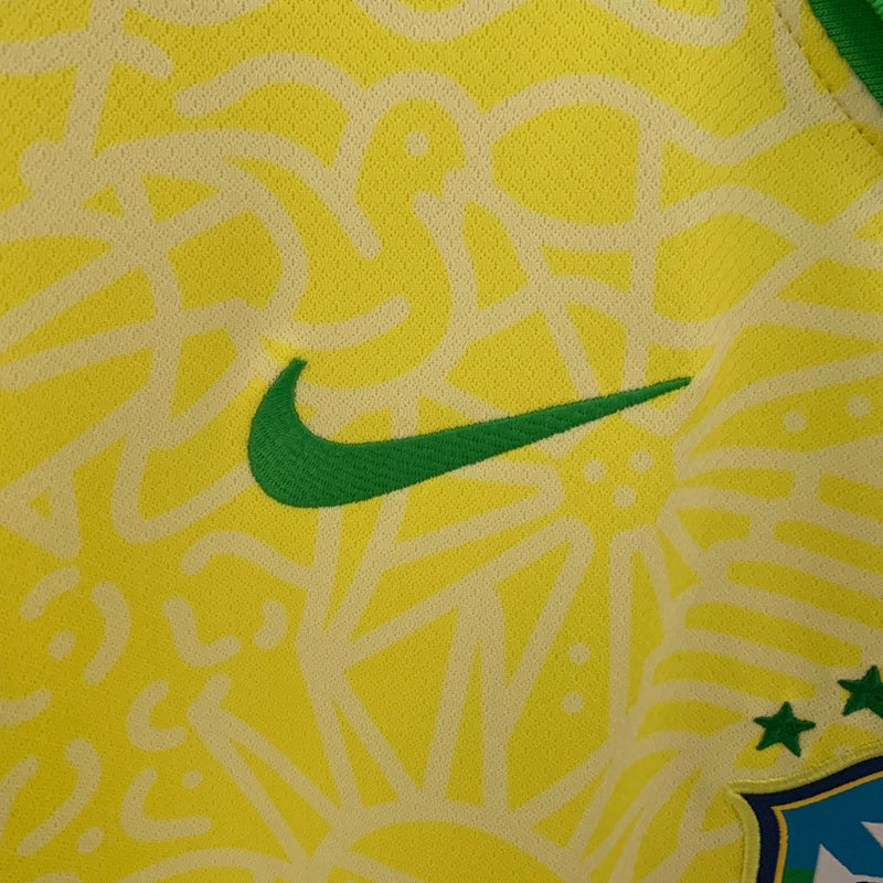 Camisa Seleção Brasil Home 2024/25 - Adidas Torcedor Masculina - Amarela/Verde