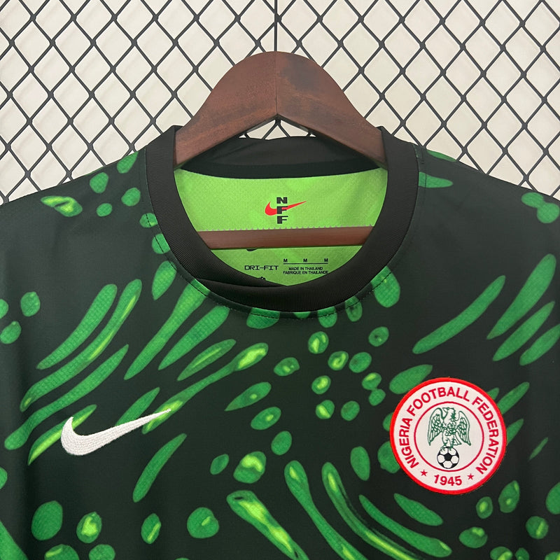 Camisa Seleção Nigéria Home 2024/25 - Nike Torcedor Masculina - Verde/Preta