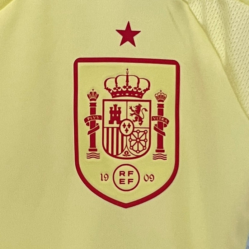 Camisa Seleção Espanha Away 2024/25 - Adidas Torcedor Masculina - Amarela/Vermelha