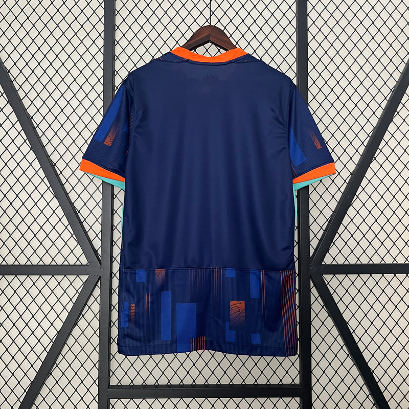 Camisa Seleção Holanda Away 2024/25 - Adidas Torcedor Masculina - Azul/Branca